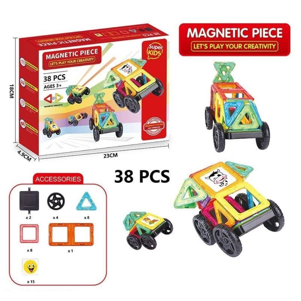 Конструктор магнітний 38дет у коробці 23*18*5см 2266-30 Китай