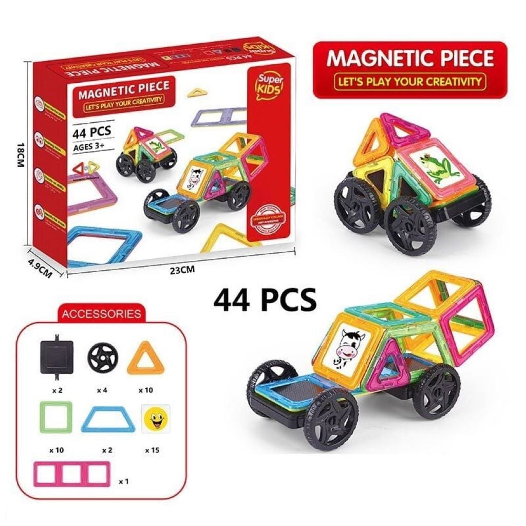 Конструктор магнітний 44дет у коробці 23*18*5см 3366-31 Китай