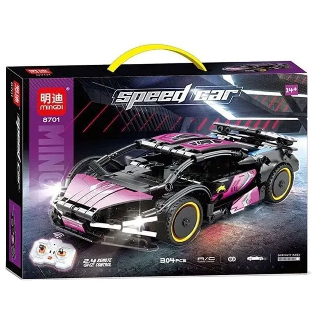Конструктор типу лего Speed Car 304дет машина р/у на бат у коробці 48*34*7см 8701 Китай