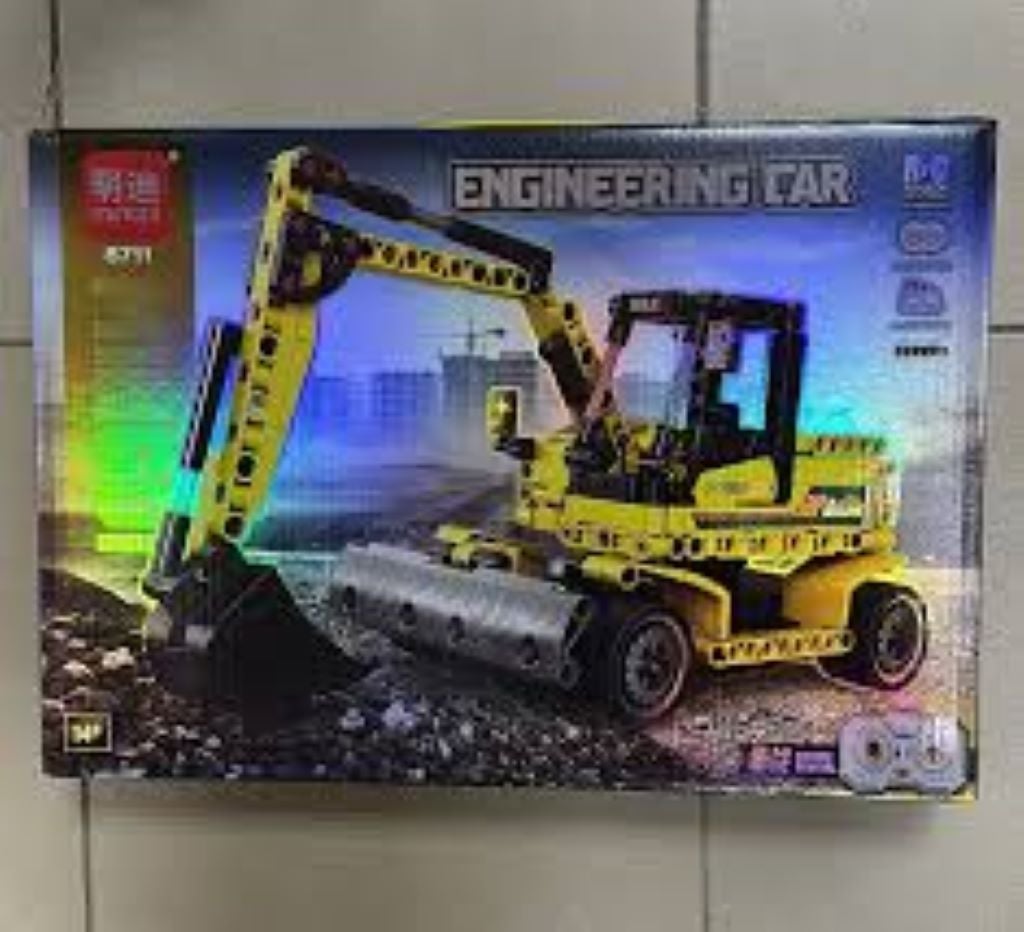 Конструктор типу лего Engineering Car 304дет будтехніка р/у на бат у коробці 48*34*7см 8711 Китай