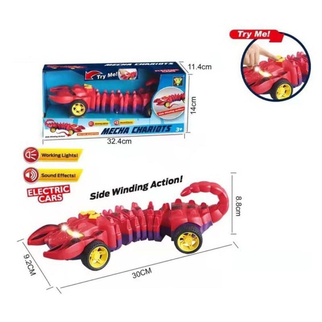 Машинка Скорпіон 30см звук підсвічування гумові колеса у коробці 33*15*11см 765-10 Китай