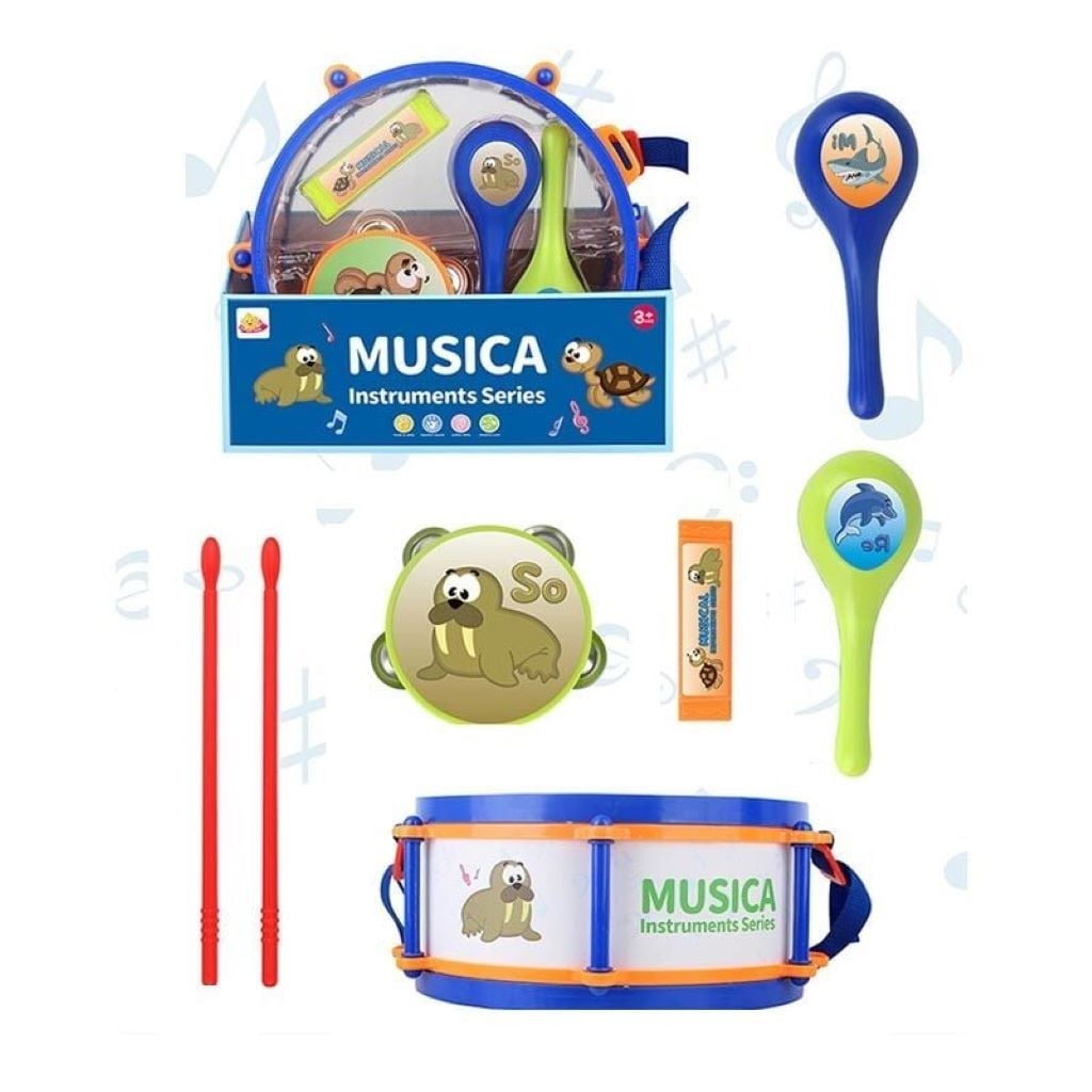 Музичні інструменти набір 4 шт в коробці 29*15,5*12см 717 Китай
