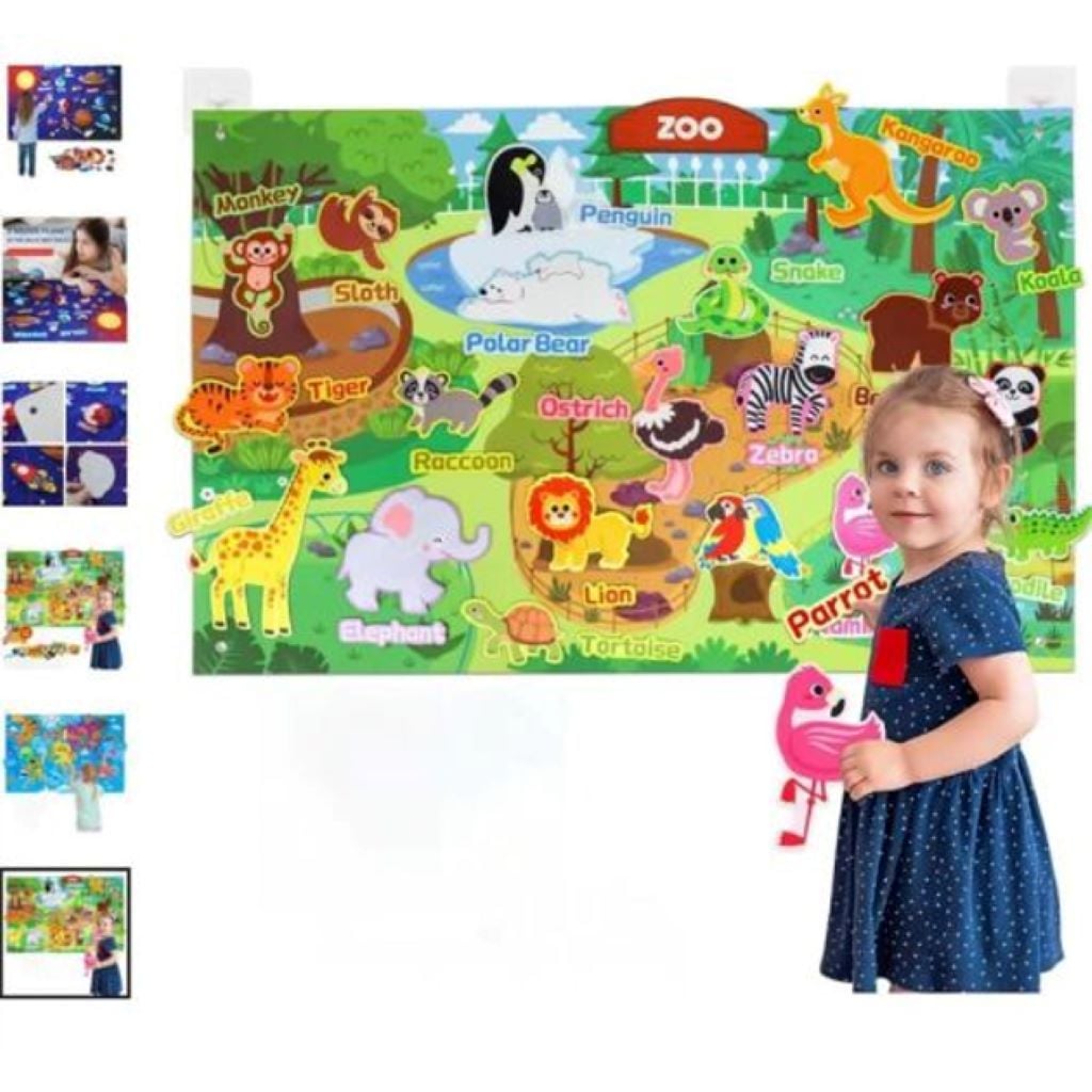 Плакат ігровий фетровий Карта світу 101*65см в пакеті C73105 Китай