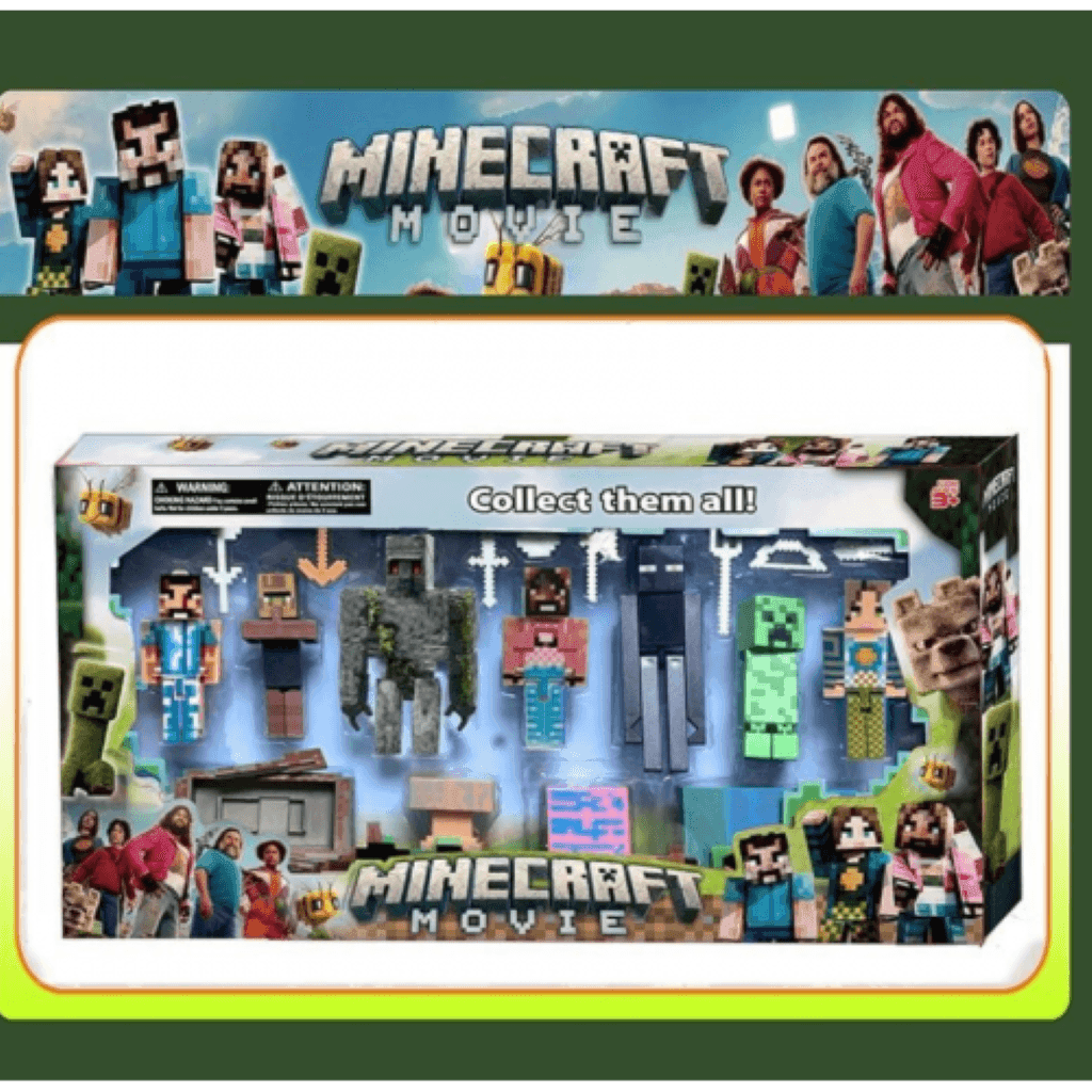 Мультгерої типу Minecraft 7 фігурок 8см аксесуари в коробці 40*21*4см 97824 Китай