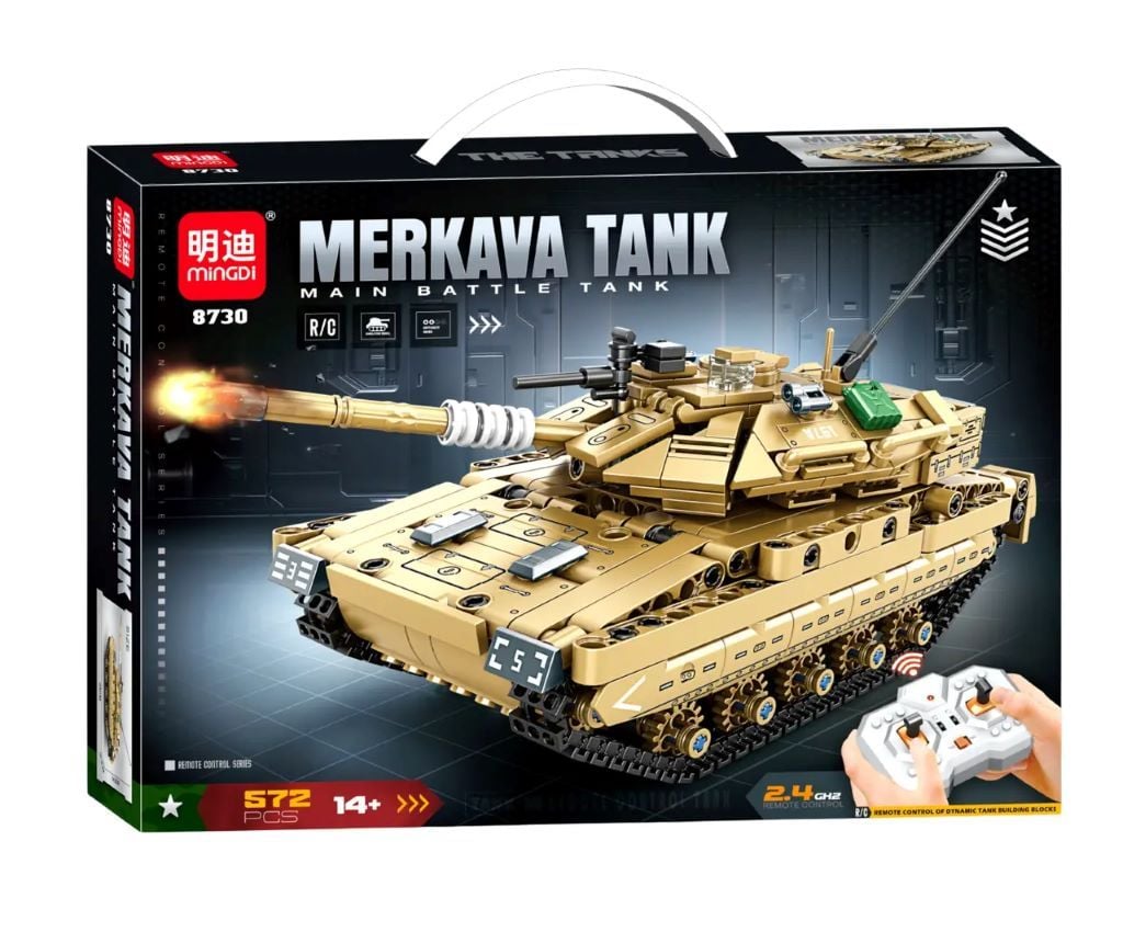 Конструктор типу лего Merkava Tank 572дет р/у акум бат у коробці 40*28*7см 8730 Китай