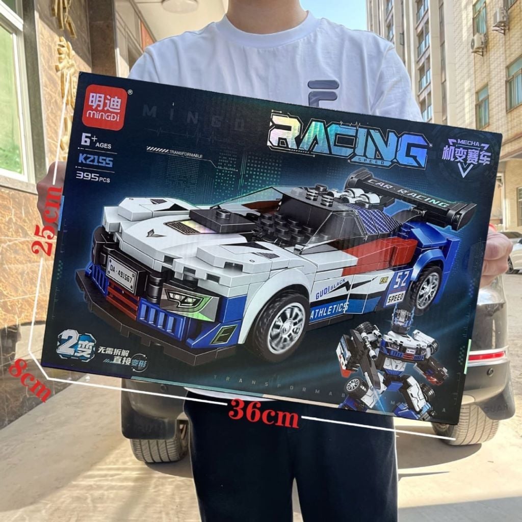 Конструктор типу лего Racing 395дет трансформер робот-машина 2в1 в коробці 36*25*7см K2155 Китай