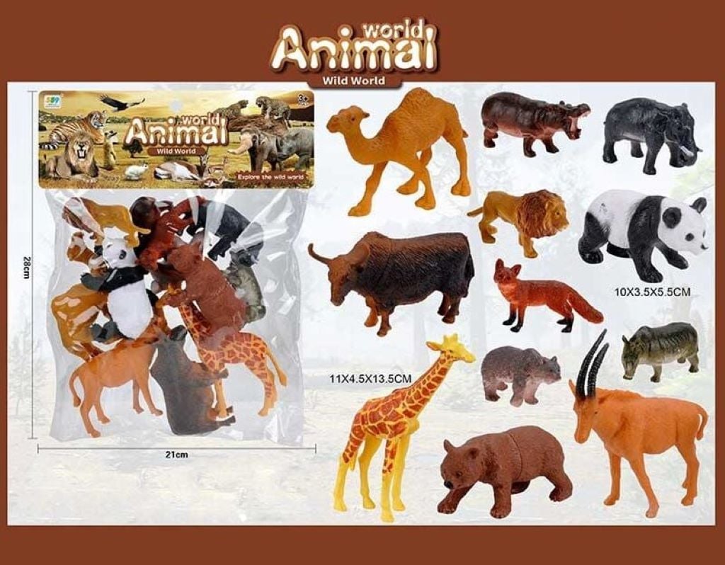 Набір тварин Дикі тварини Animal в пакеті 21*25см 559-296A Китай