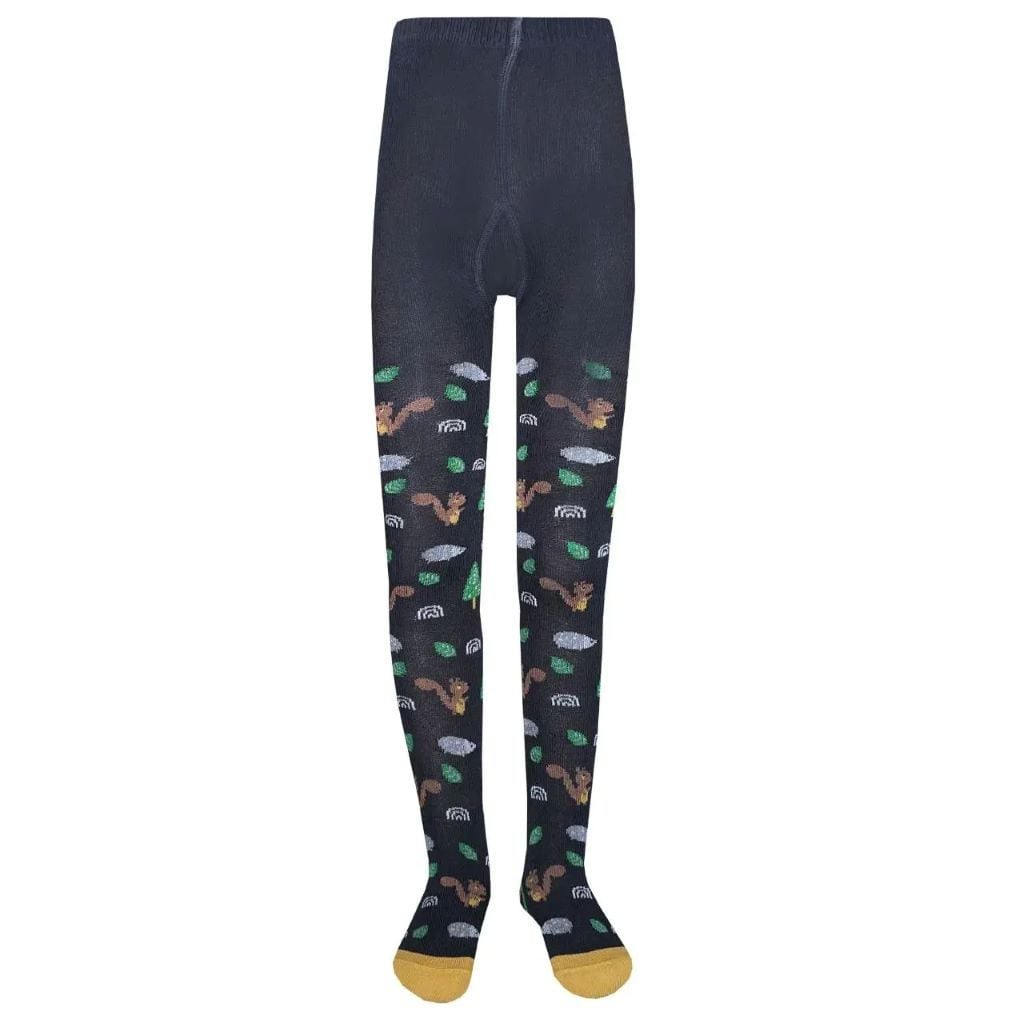 Колготи демісезонні з малюнком темно сірі 8262 Легка хода 86-98р