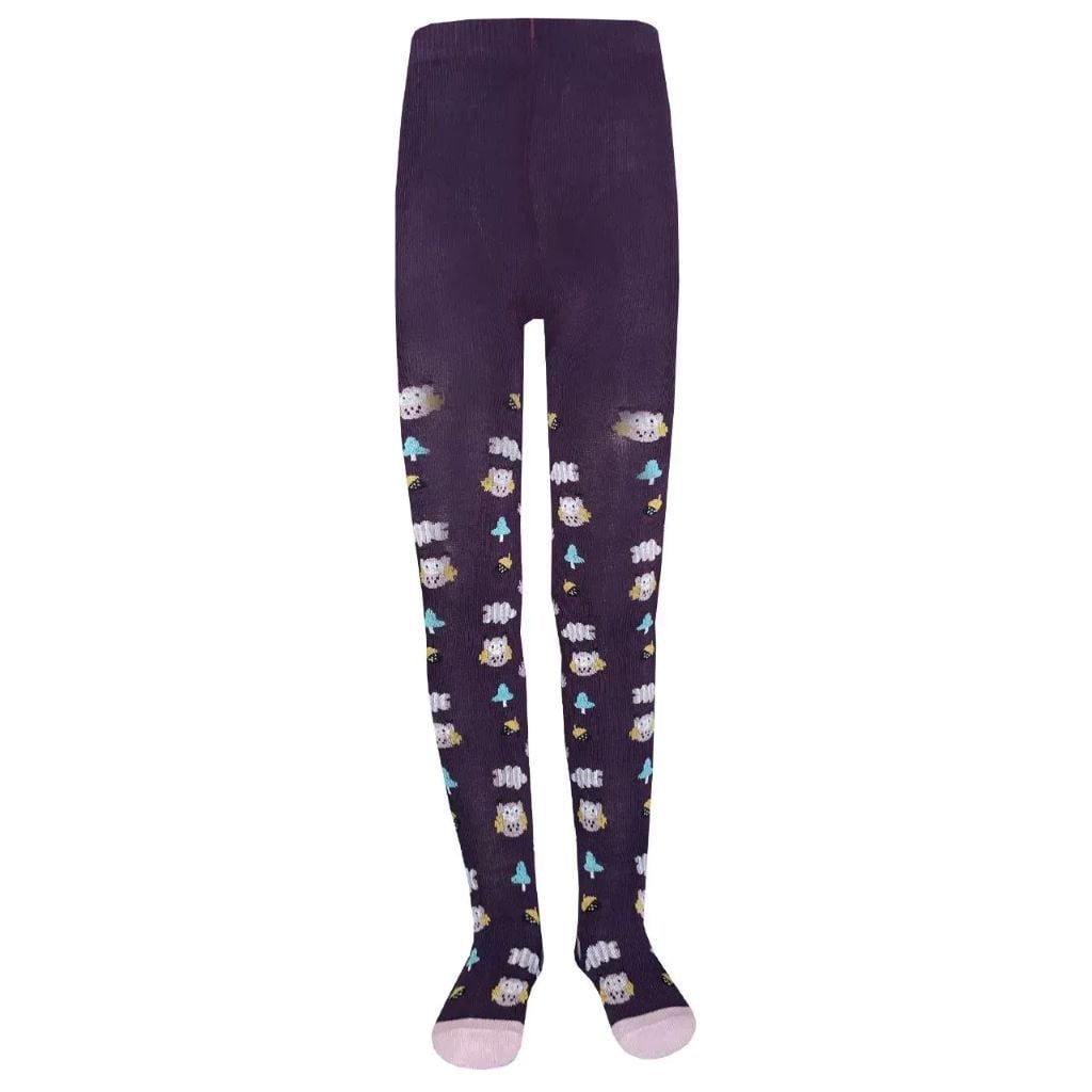 Колготи демісезонні з малюнком фіолетовий 8261 Легка хода 74-86р