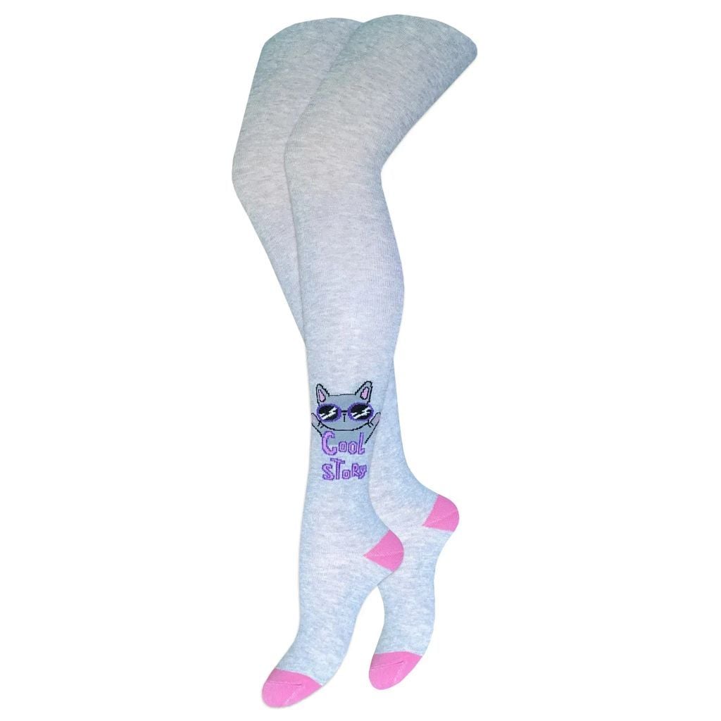 Колготи демісезонні з малюнком світло рожеві 8250 Легка хода 98-104р