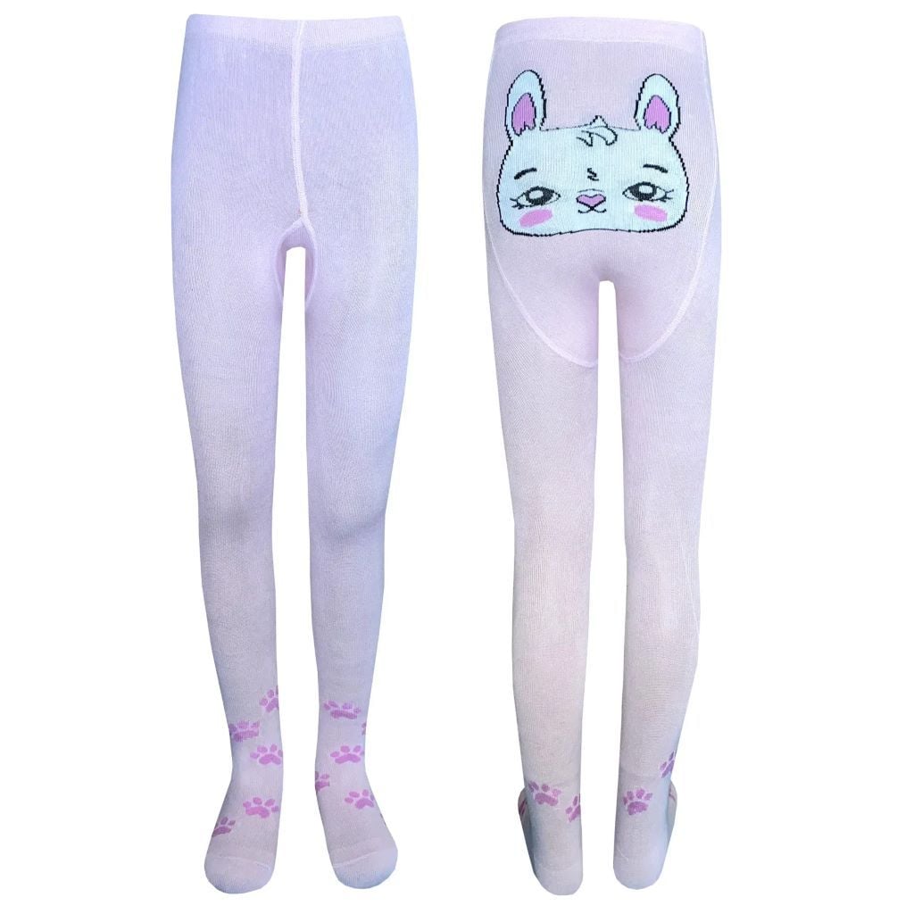 Колготи демісезонні з малюнком світло рожеві 8256 Легка хода 74-80р