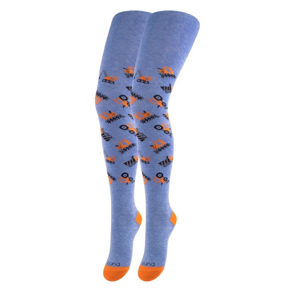 Колготи демісезонні з малюнком Будтехніка блакитні 4436 Duna 86-92р