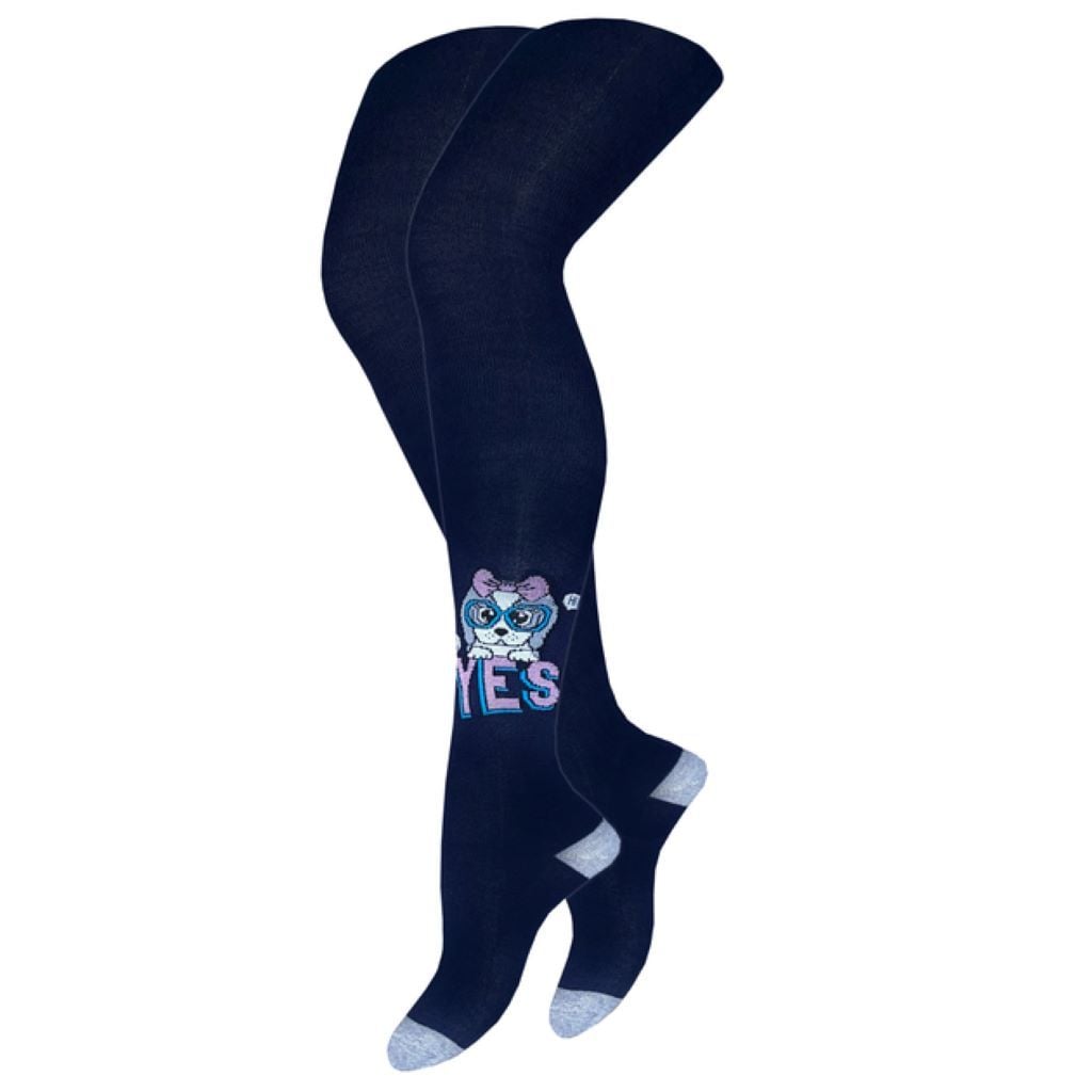 Колготи демисезонні з малюнком маріме(темно-сині) 8243 Легка хода 112-120р