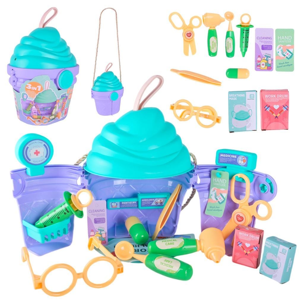 Лікар набір 2 види медінструменти в пакеті 28*21см 668-201A Китай