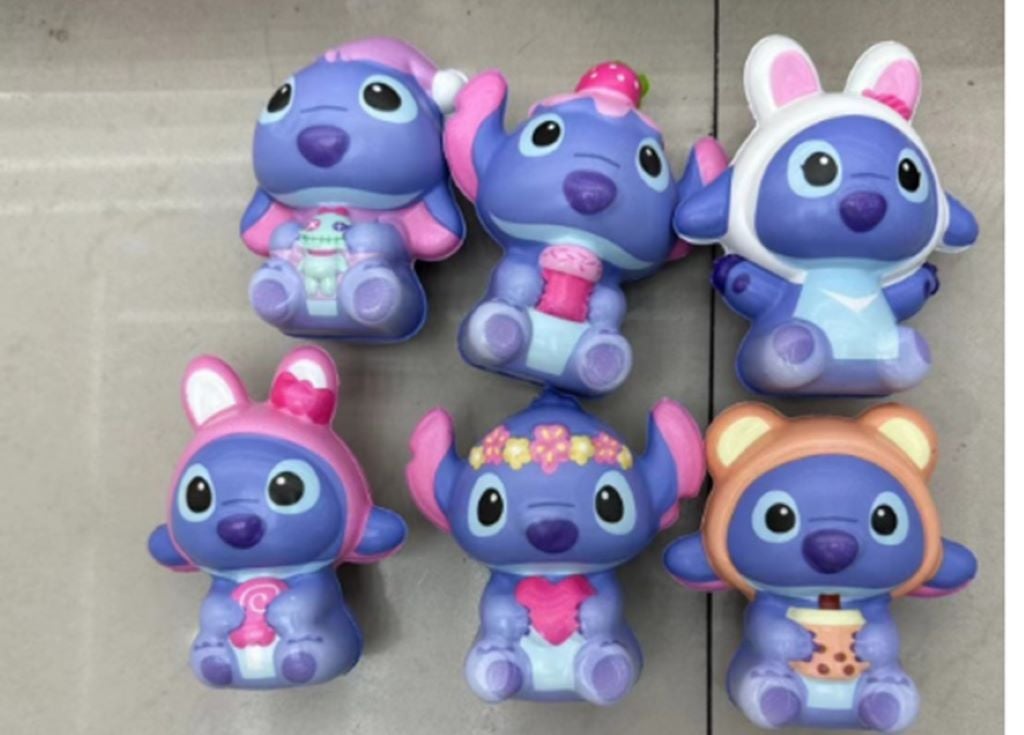 Антистрес сквіш Стіч 8см у сітці мікс видів і кольорів ST15401 Китай