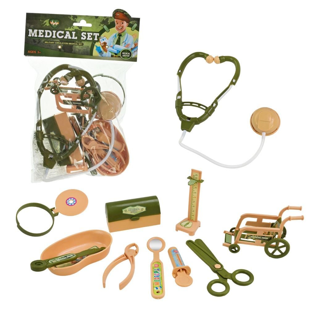 Набір лікаря 10предметів у пакеті 19*17*2см 1611 Китай