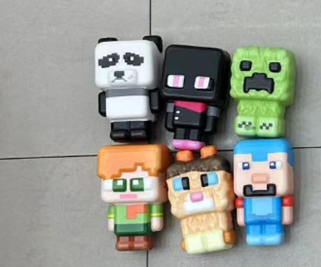 Антистрес сквіш паралон Майнкрафт в сітці мікс видів і кольорів MW15402 Китай