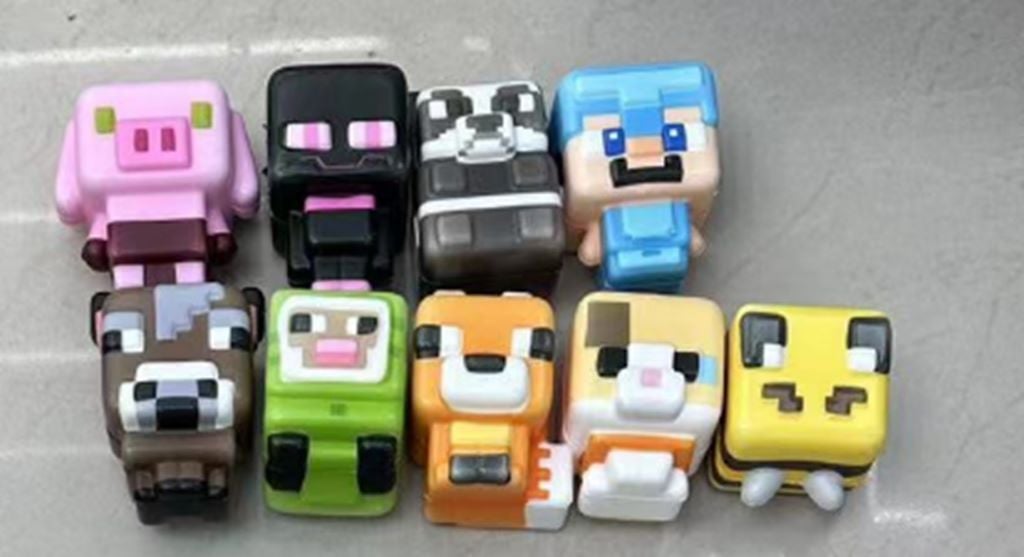 Антистрес сквіш паралон Майнкрафт в сітці мікс видів і кольорів MW15403 Китай