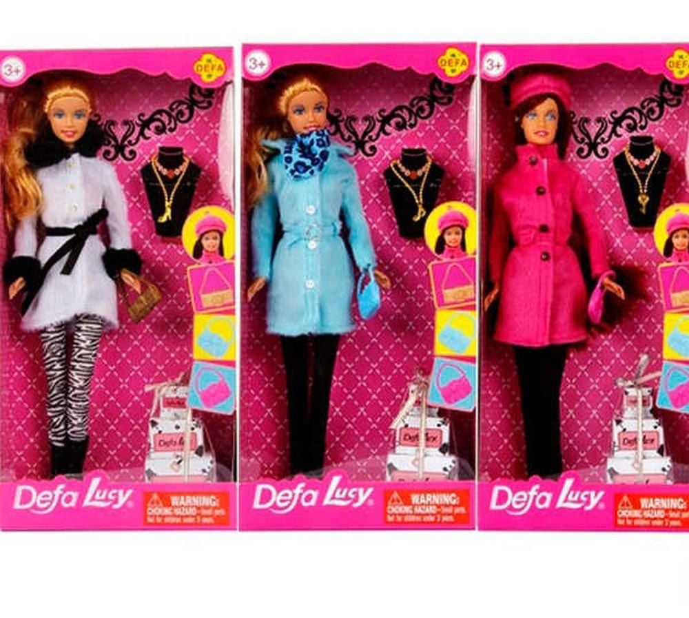Лялька типу Барбі 30см у зимовому одязі коробка 16*32*5см 8293 defa lucy