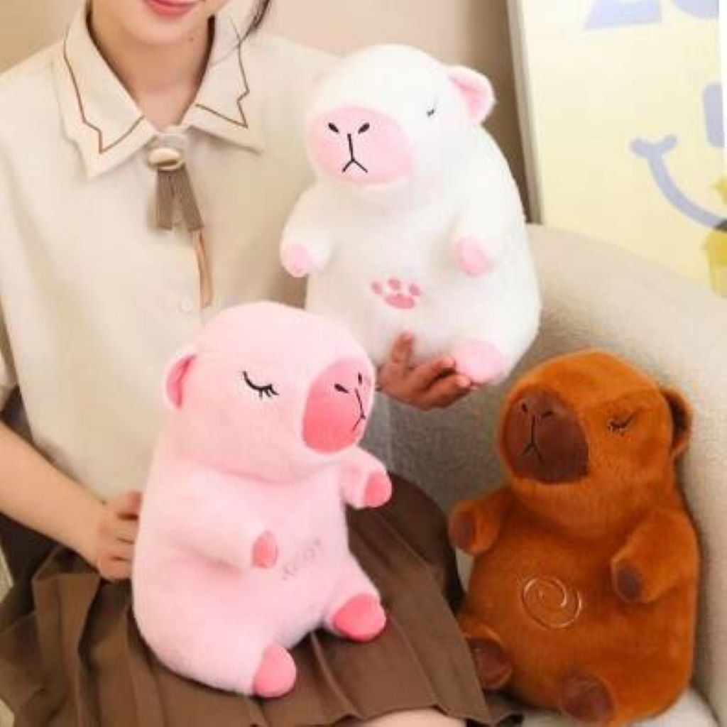 М'яка іграшка Капібара 30см дихаюча  на батарейках хутро у пакеті мікс кольорів ZB-335 Китай