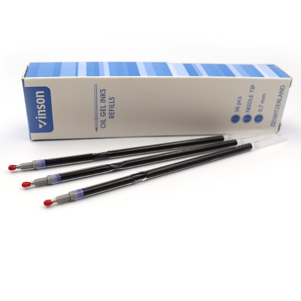 Стрижень масляний 0,7мм 107мм автомат синій DSCN0115 Vinson