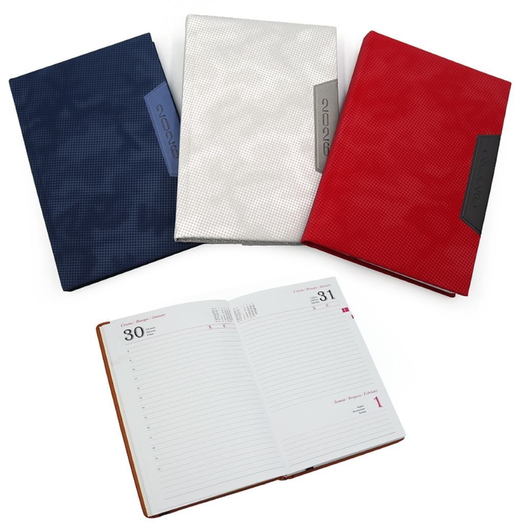 Щотижневик датований 2026р A5 Крапинка 168 сторінок лінія мікс кольорів 105225DL Josefotten