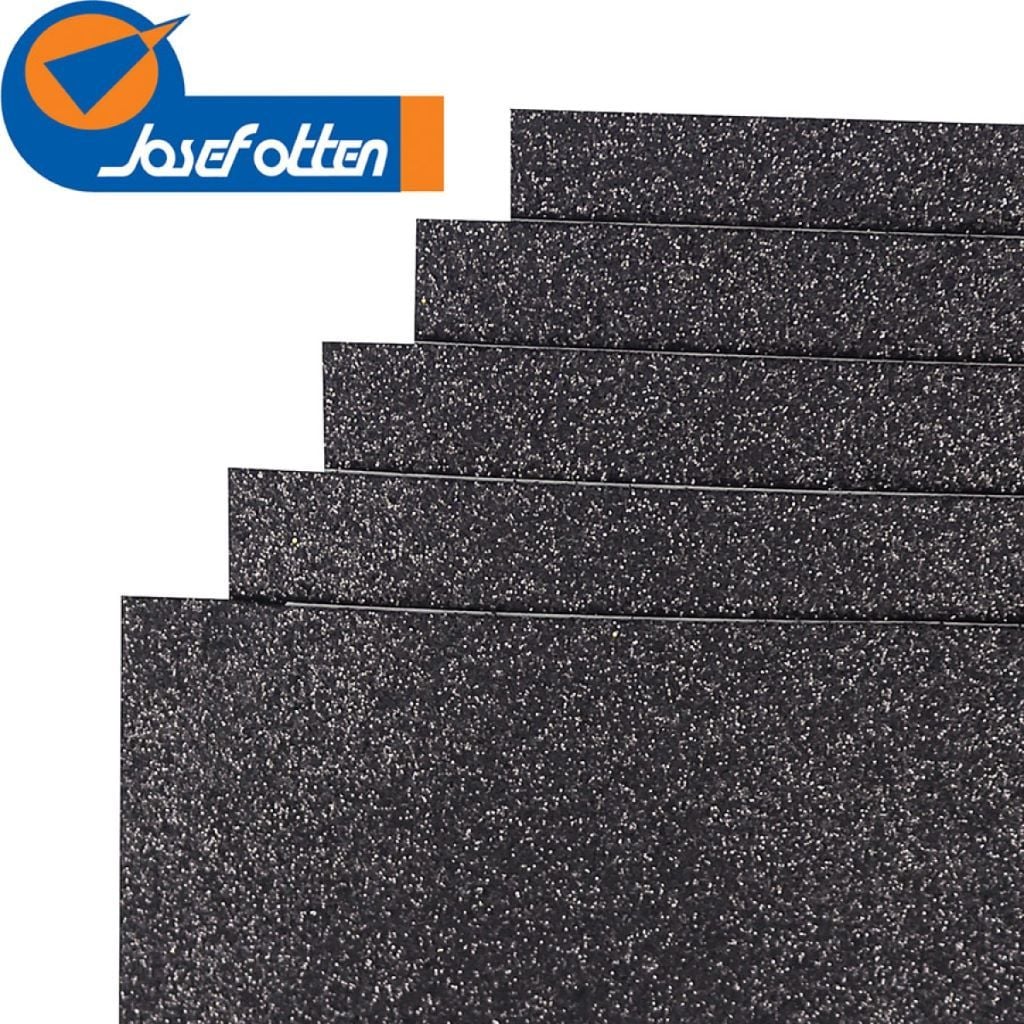 Фоаміран А4 1,7мм чорний глітерний самоклейка 17GLKA4-015 Китай