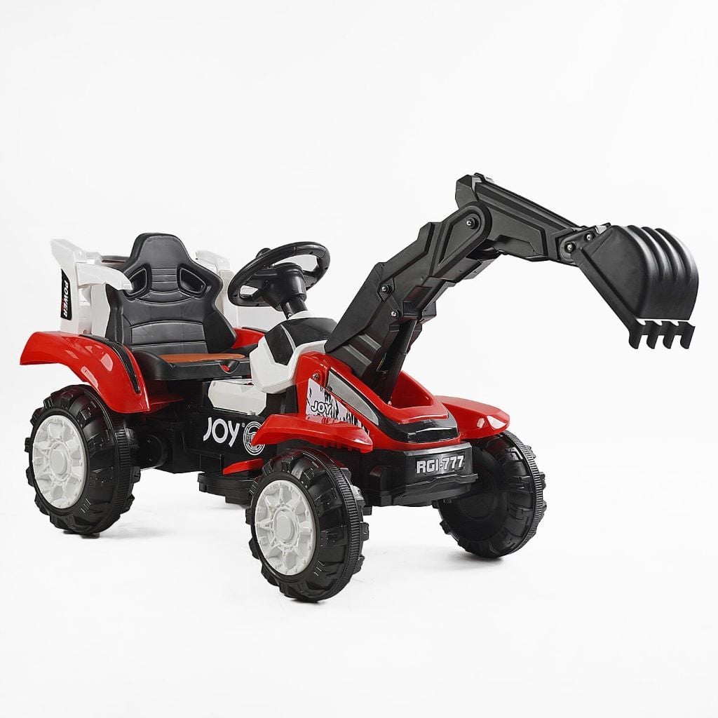Трактор електричний двигун 25W акум 6V USB роз'єм муз звук рухомий ківш підсвітка T-29571 Pilsan