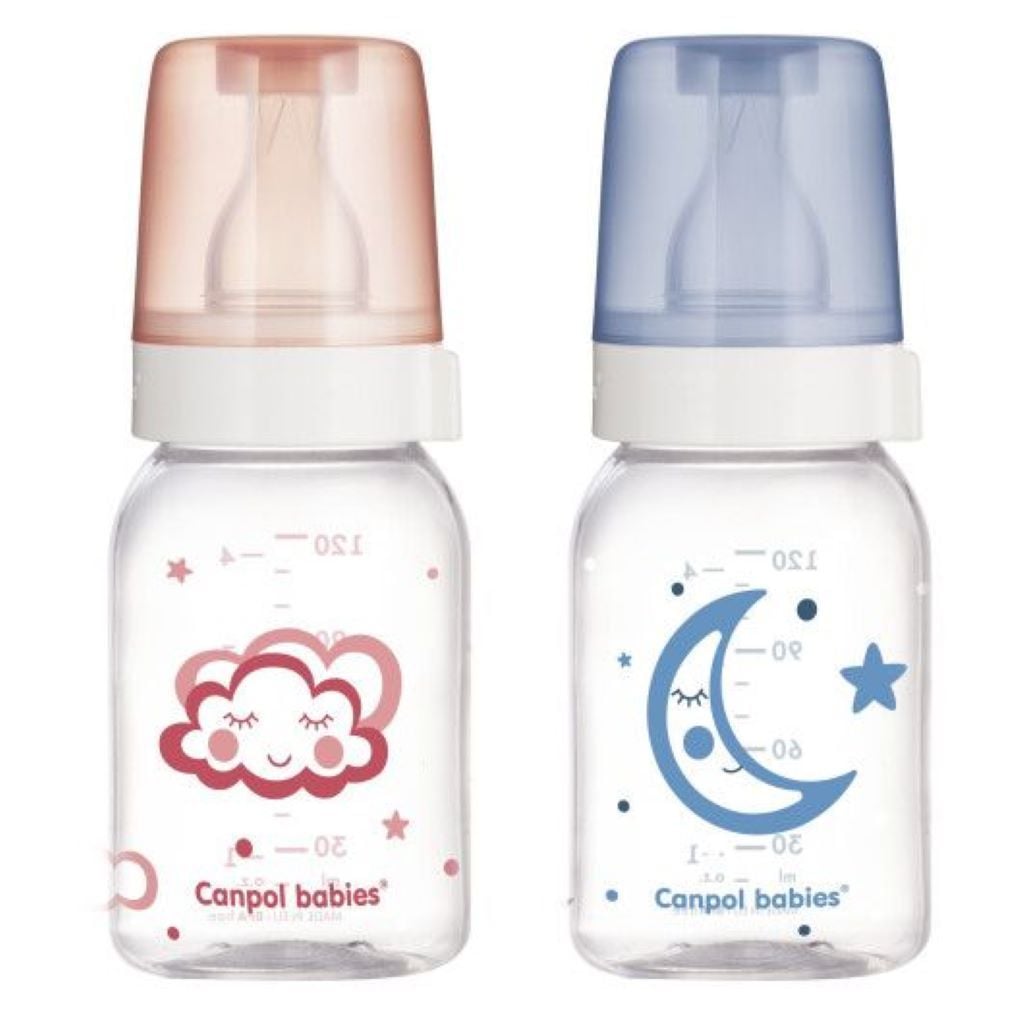 Пляшка 120мл скляна мікс кольорів 42/102 canpol