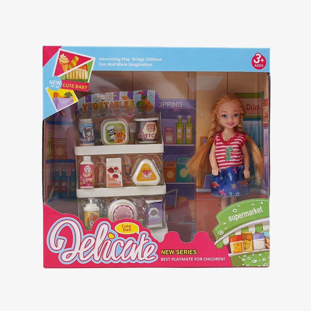 Лялька 14см School супермаркет аксесуари в коробці 22*21*7см L5-22 Китай
