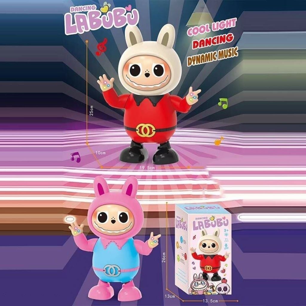 Музична іграшка Labubu на батарейках у коробці 25*13*13см 168-90 Китай