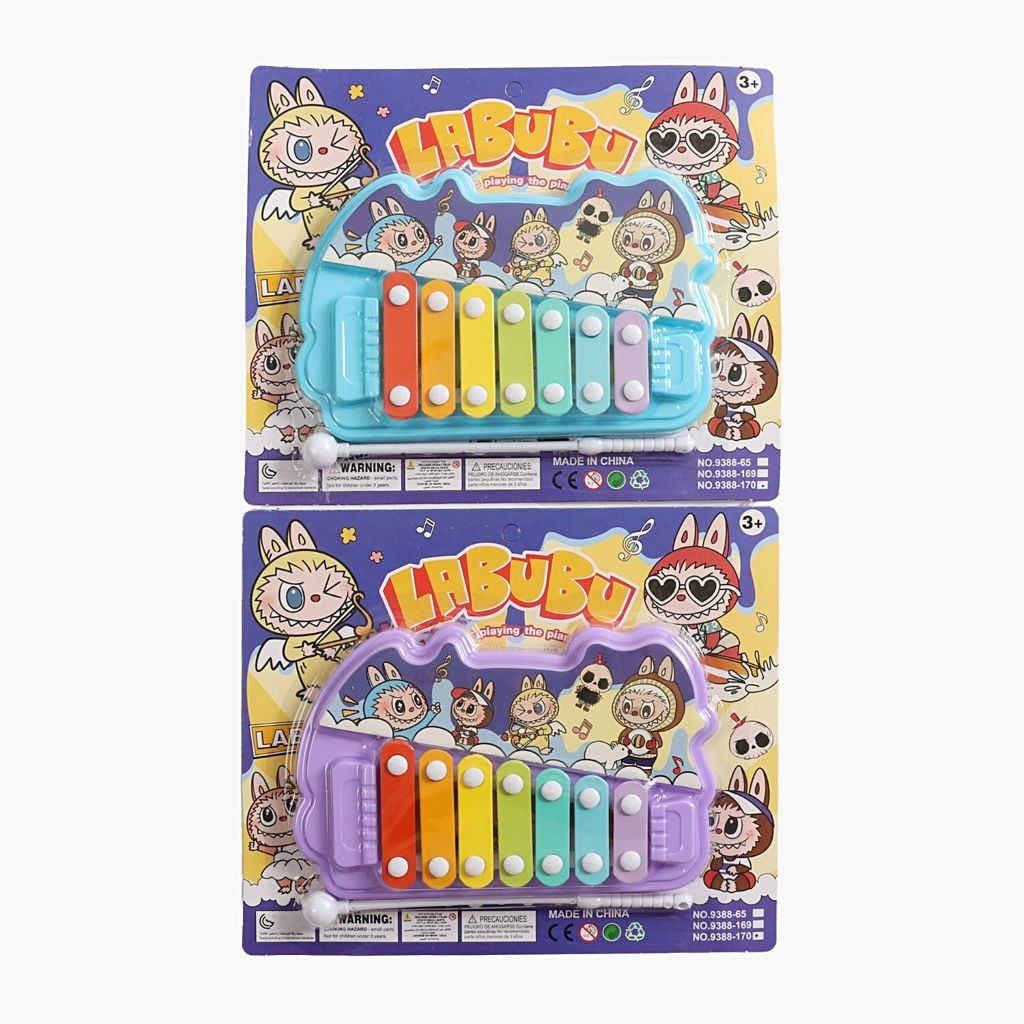 Ксилофон Labubu 7тонов палочка на планшеті 25*21см 9388-170 Китай