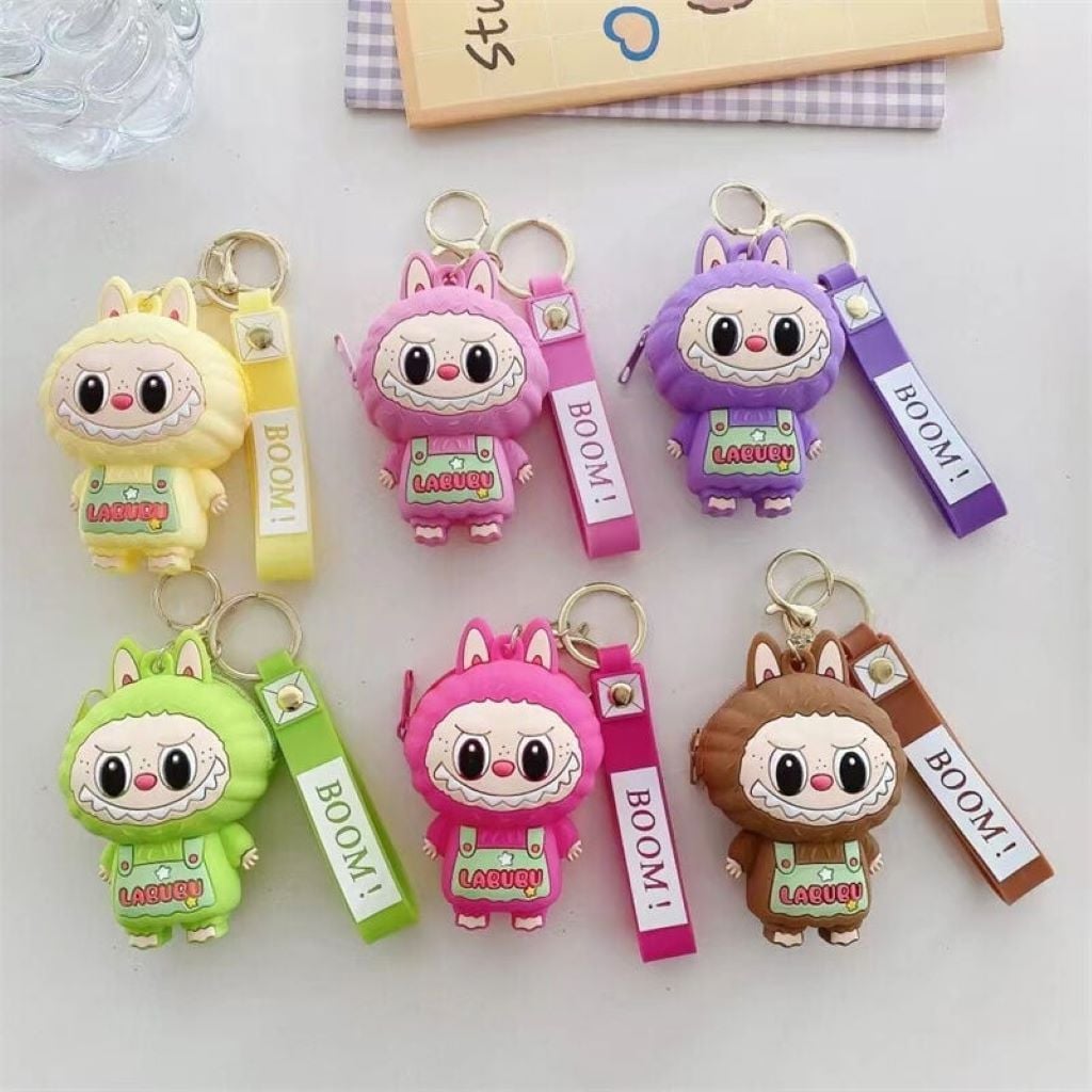 Гаманець Labubu 9*6см з карабіном у пакеті мікс кольорів і видів C75018 Китай