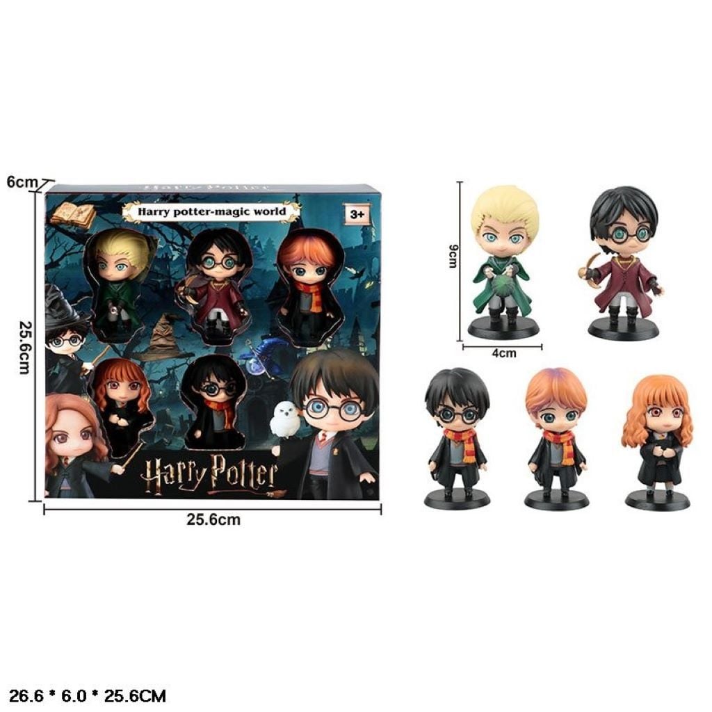 Мультгерої типу Harry Potter 6 фігурок 9см у коробці 25*25*6см ZS222-105 Китай