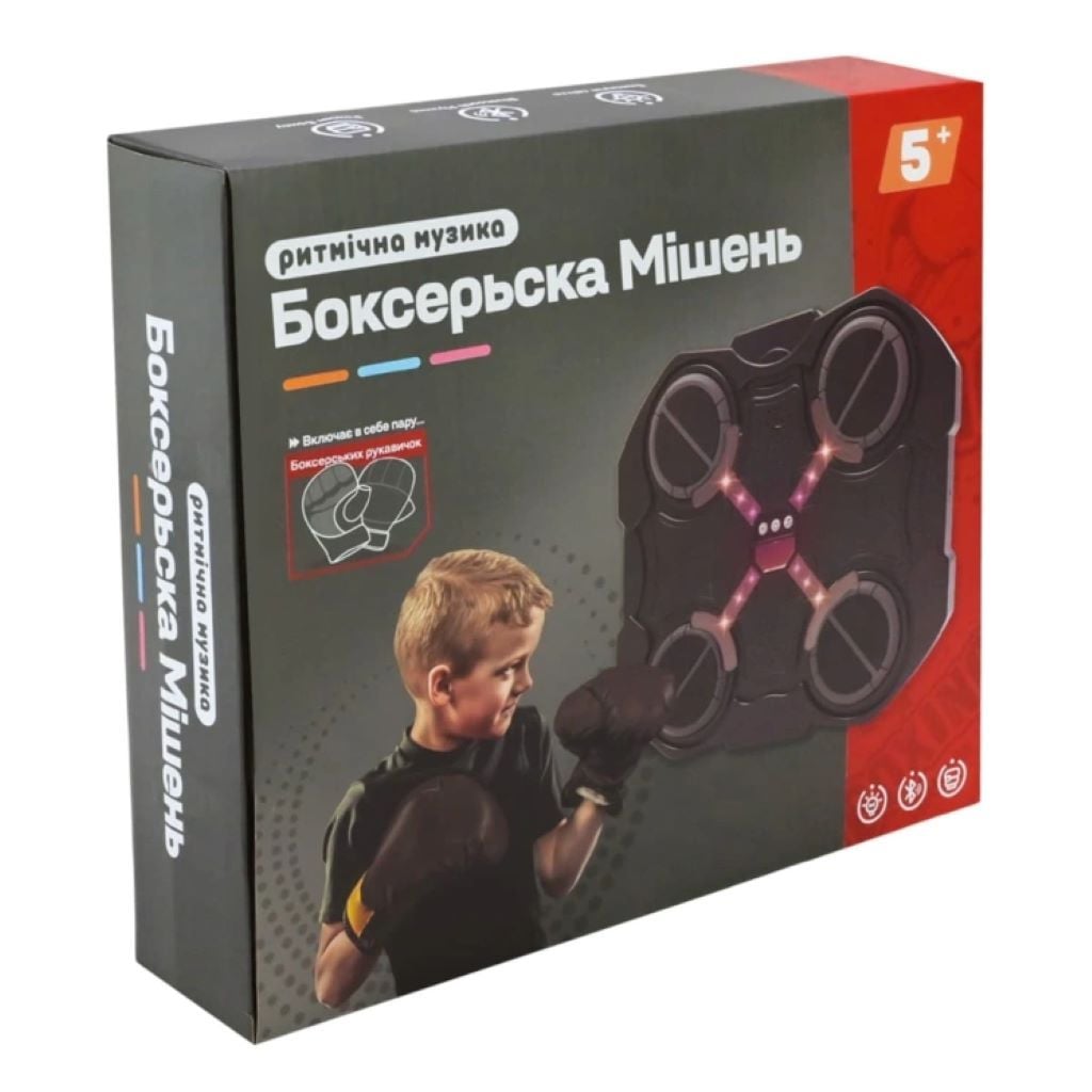 Боксерський тренажер на акум bluetooth та підсвічування 32*28см у коробці 32*28*7см BK889 Китай