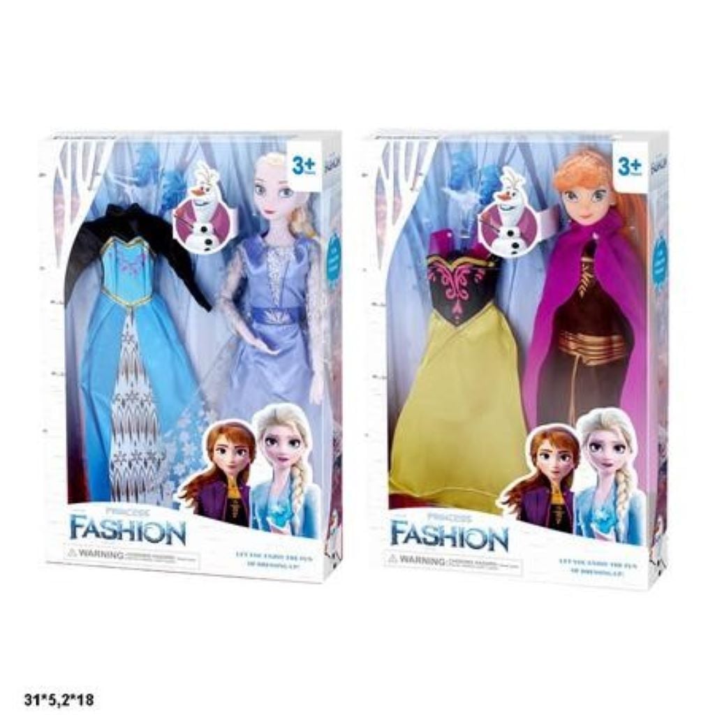 Лялька Фрозен сукня взуття мікс видів коробка 31,5*19,5*5см YF1138E Китай