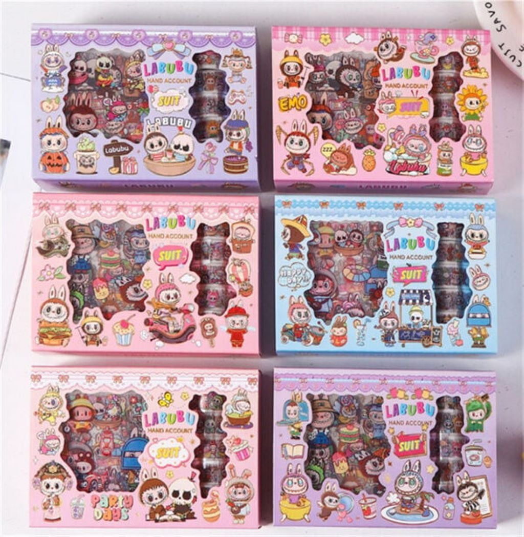 Наліпки Labubu скотч у коробці 15*10*4см 2984491132748 Китай