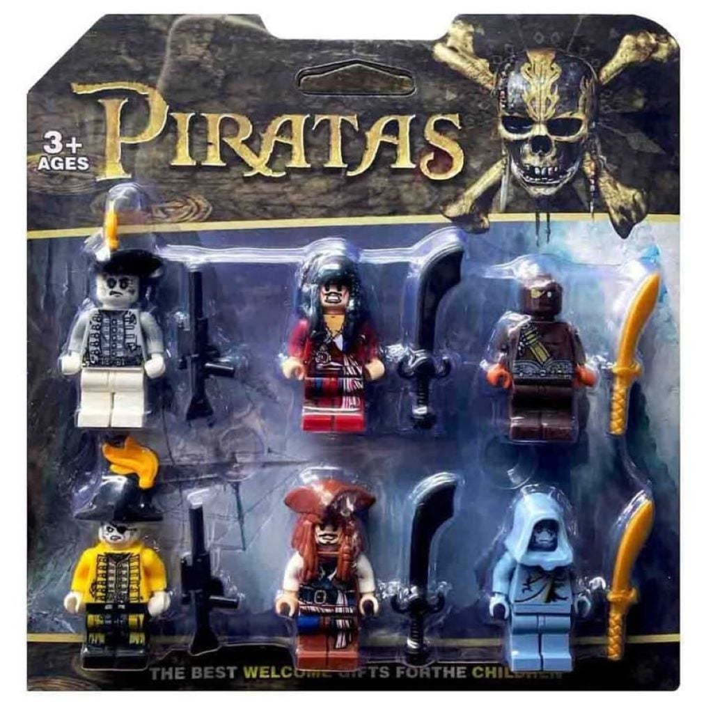 Герої Пірати 6шт з аксесуарами на планшеті 17*18см 22650 Китай