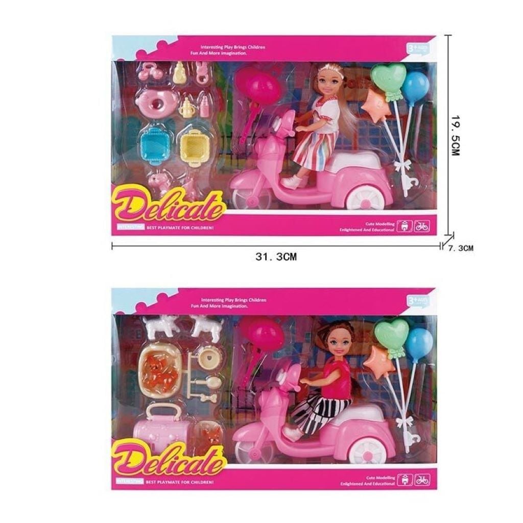 Лялька 14см Delicate Прогулянка аксесуари в коробці 31,5*20*5,5см L5-40 Китай