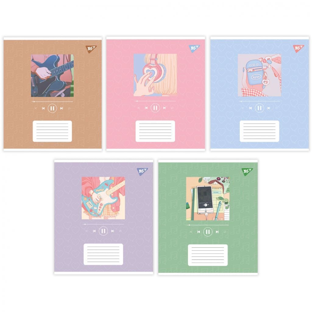 Зошит для нот А5 12 аркушів скоба 767438 Yes