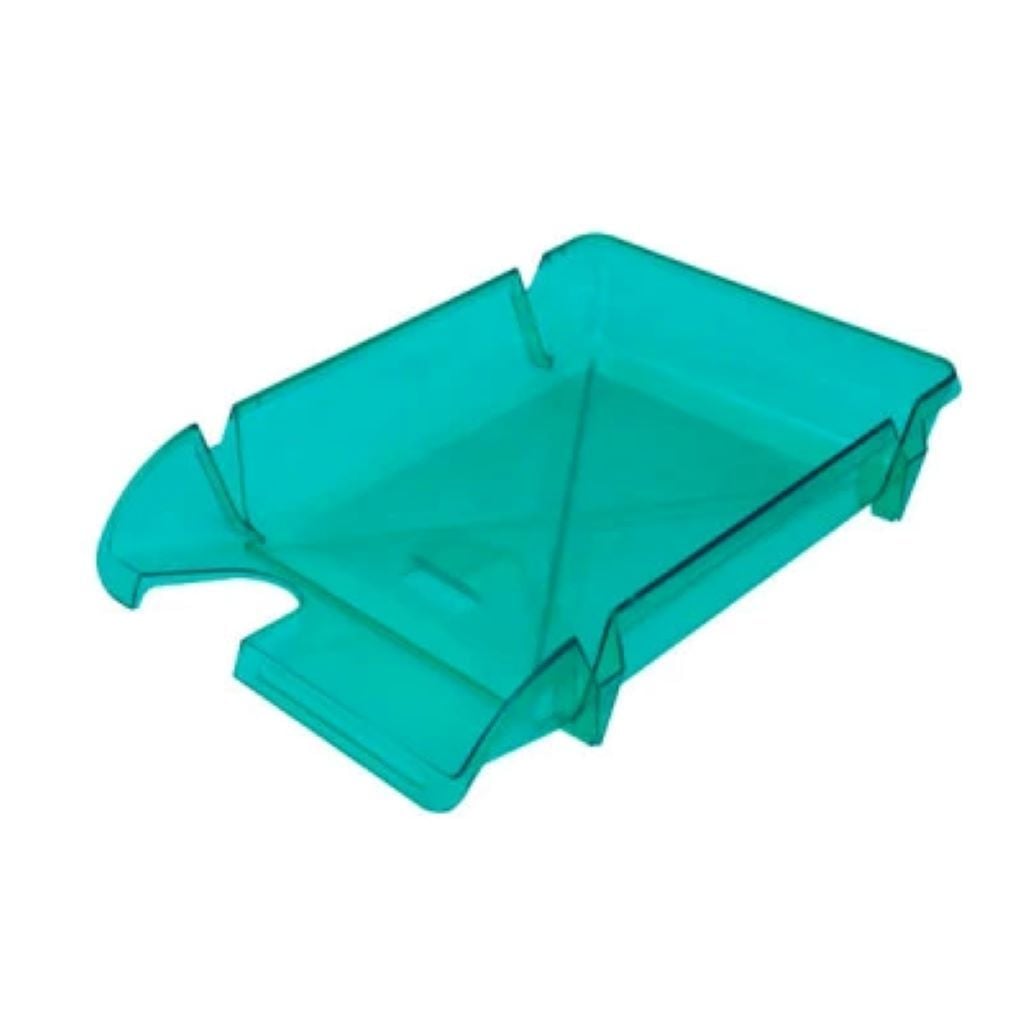 Лоток А4  горизонтальний з пластику зелений 80607 Арніка