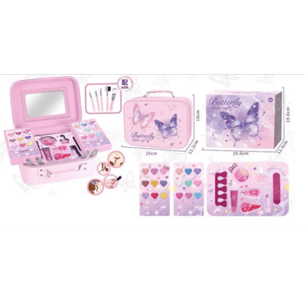 Косметика тіні помада лак для нігтів аксесуари для волосся пензлики у валізі 26*12*20 см YY-622C Китай