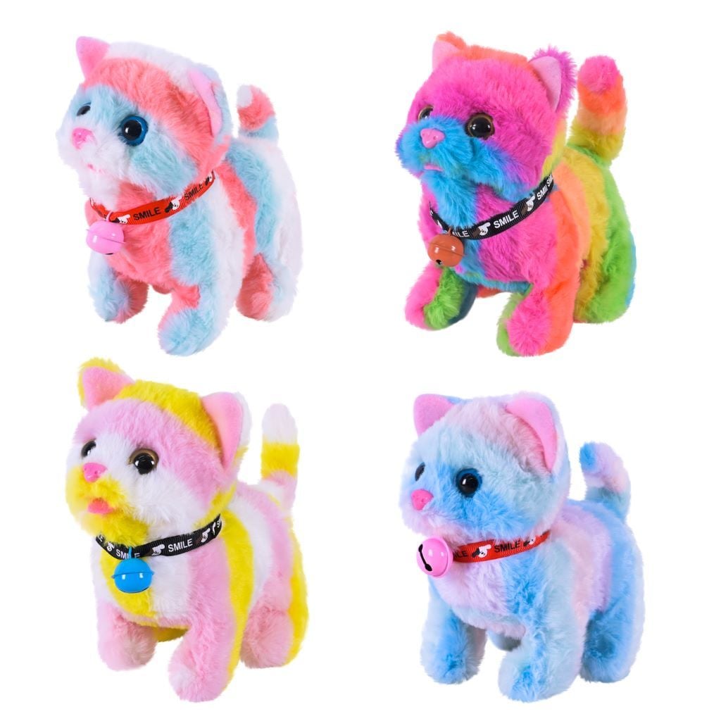 М'яка іграшка Кошеня інтерактивне на бат 18см мікс кол C23915 Китай