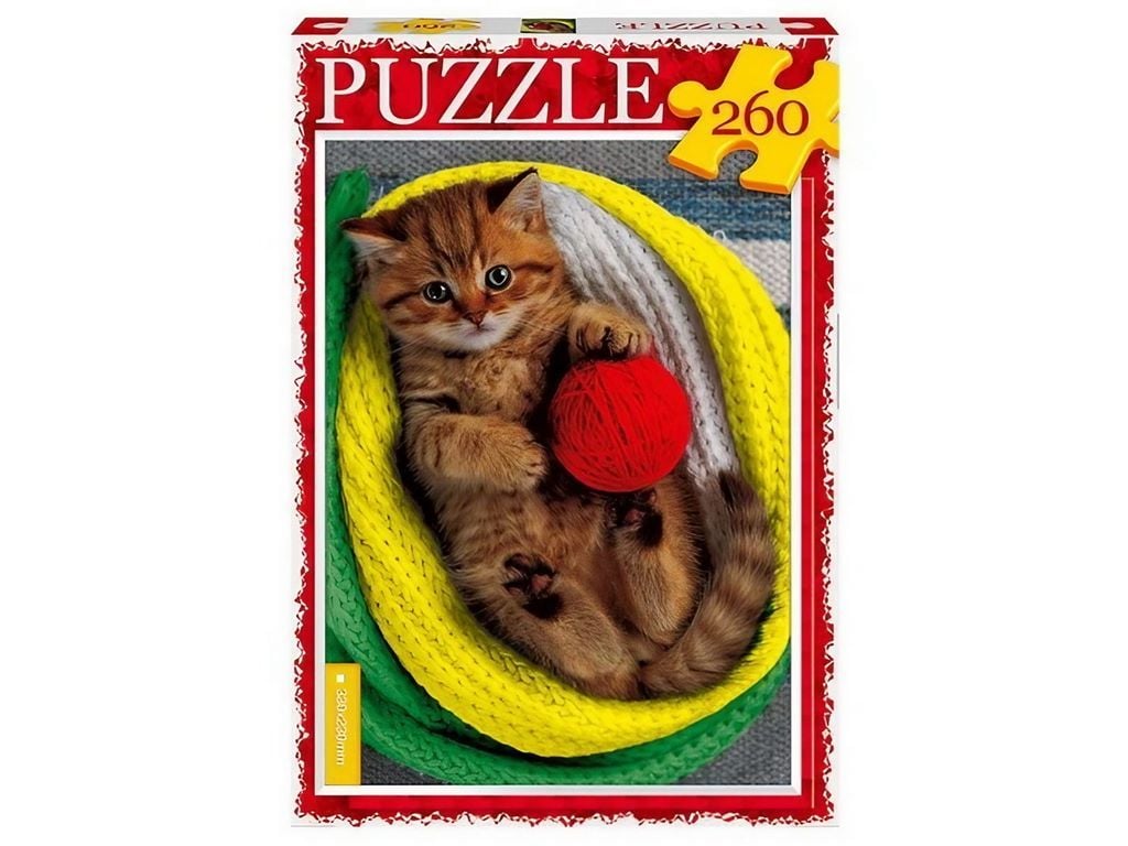 Пазли 260ел Кошеня 330*230мм у коробці 28*19,5*3см C260-14-06 Danko toys