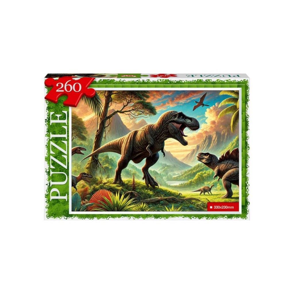 Пазли 260ел Динозаври 330*230мм у коробці 28*19,5*3см C260-14-09 Danko toys