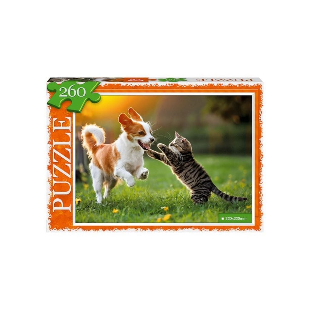 Пазли 260ел Друзі на прогулянці 330*230мм у коробці 28*19,5*3см C260-14-07 Danko toys