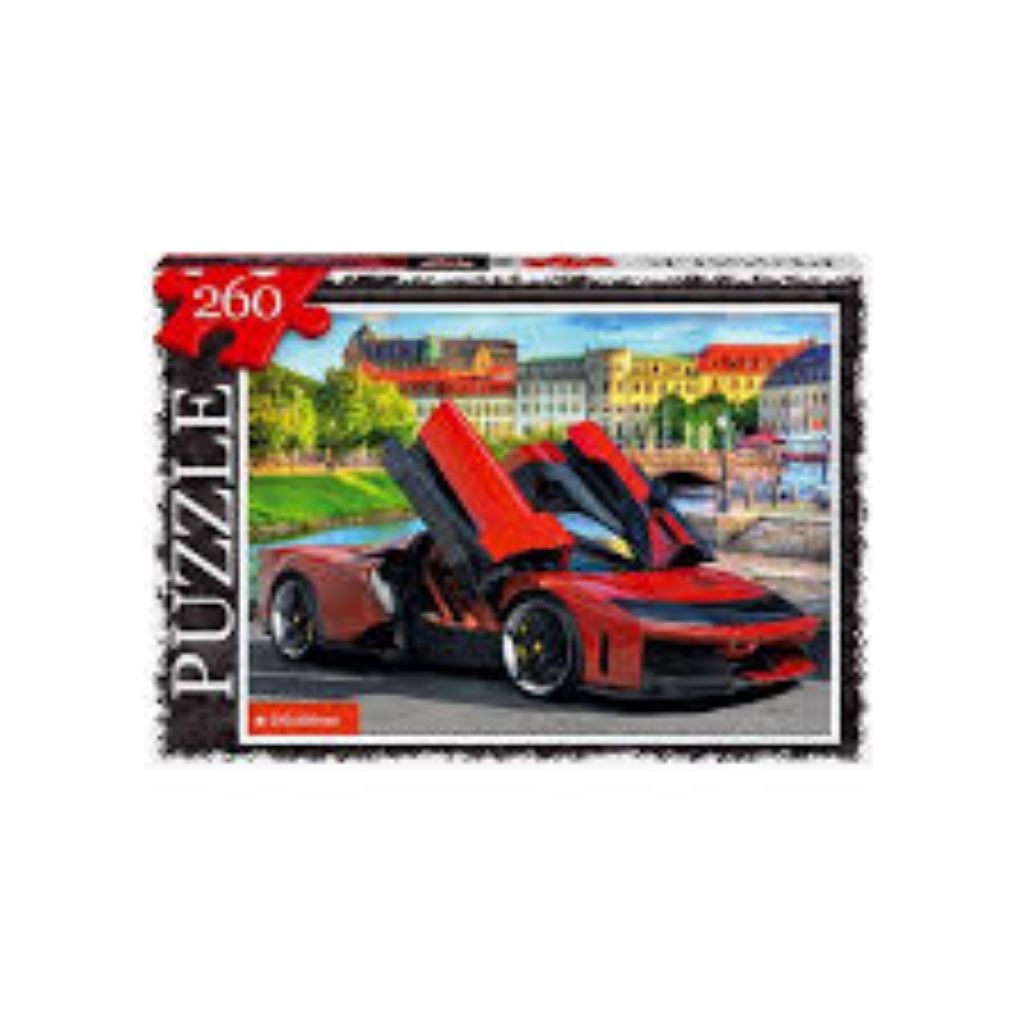 Пазли 260ел Машина червона 330*230мм у коробці 28*19,5*3см C260-14-15 Danko toys