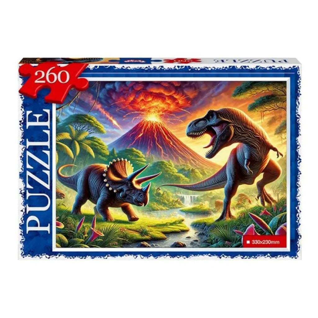 Пазли 260ел Динозаври 330*230мм у коробці 28*19,5*3см C260-14-08 Danko toys