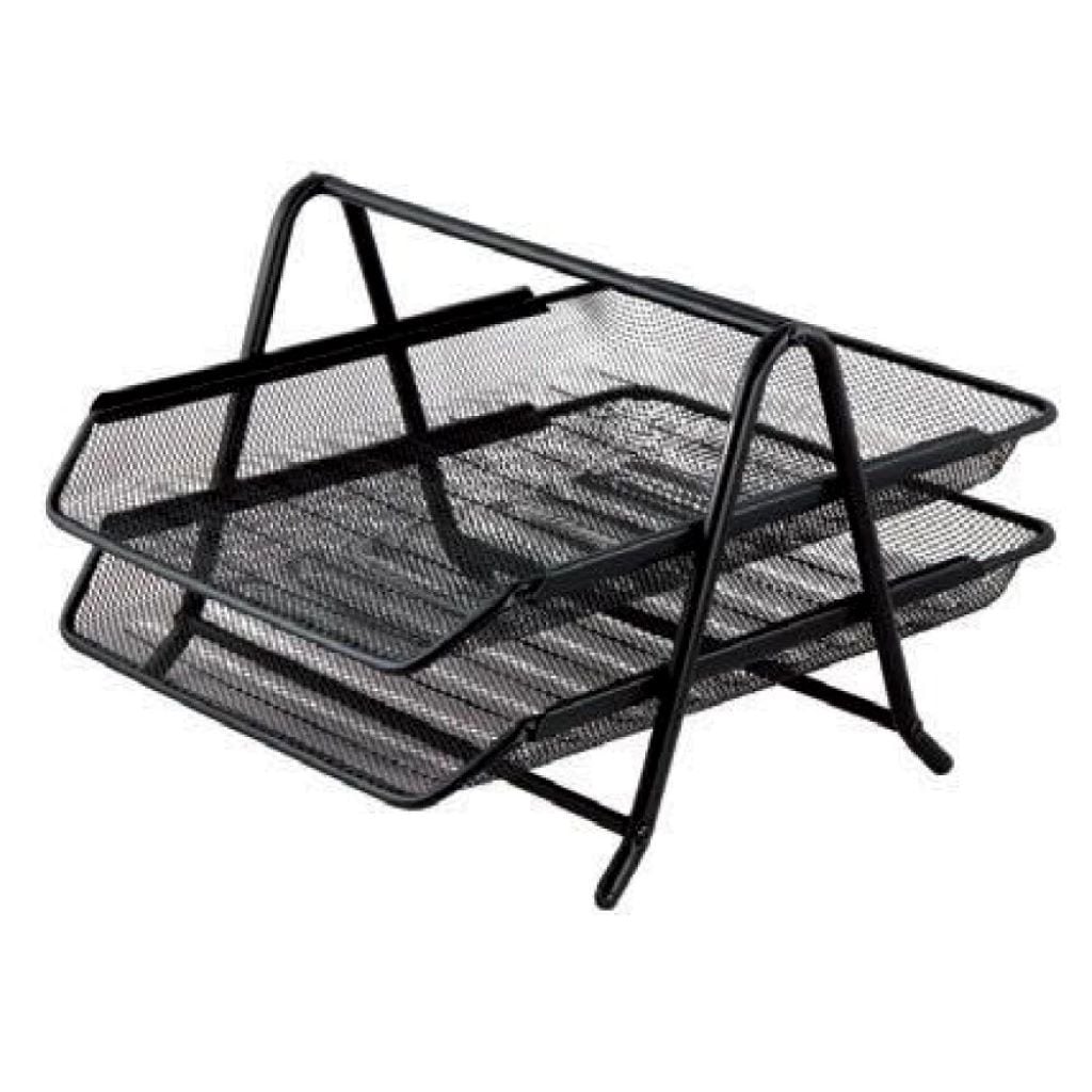 Лоток горизонтальний 350*295*210мм 2 яруси металевий чорний у коробці BM6250-01 Buromax