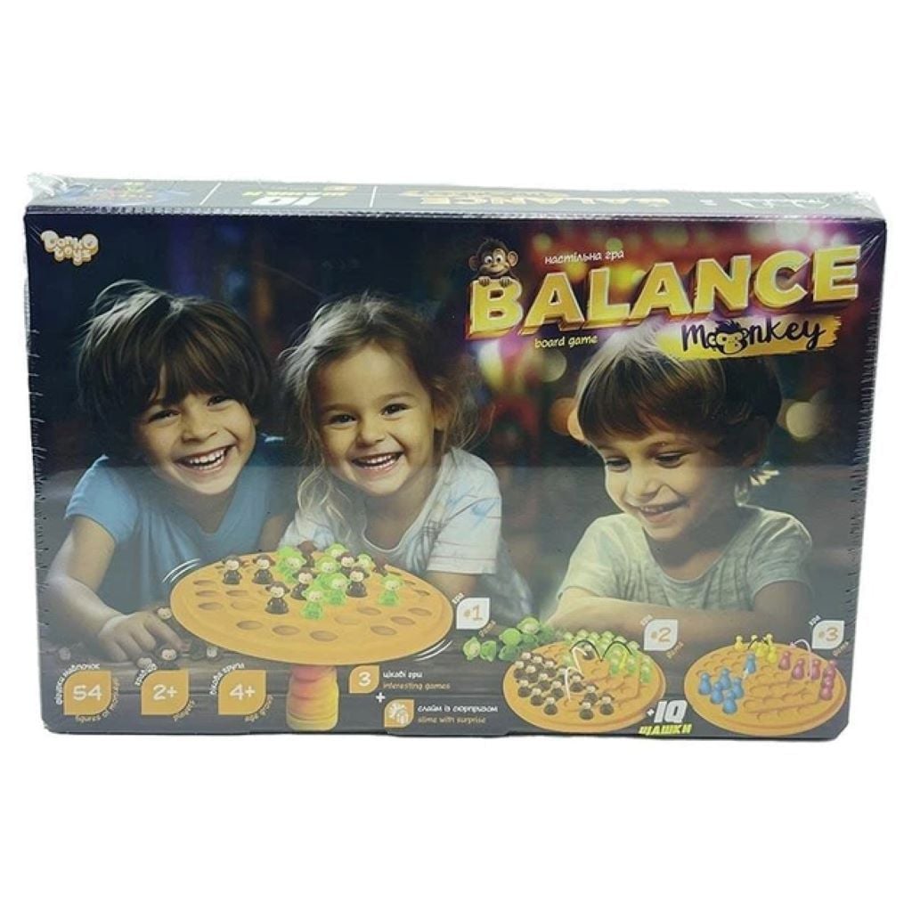 Настільна розвиваюча гра Balance monkey велика у коробці 33*22*6см BaIM-02 Danko toys